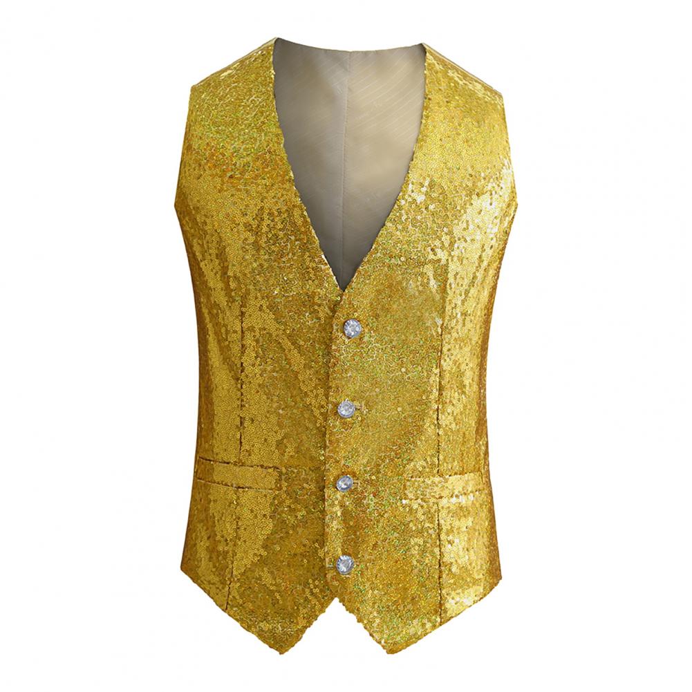 Leather Work Vest - Mens Suit Vests Sequined Tank Top