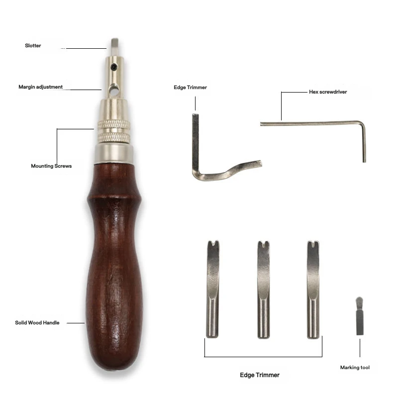 7-In-1 Multifunctional Leather - Leatherwork Edge Beveler recension och pris