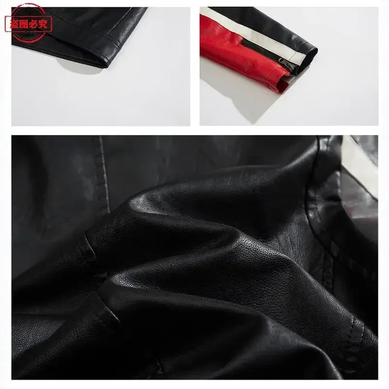 Ready To Race Logo Printed Off - Leather Work Jacket With Hood recension och pris