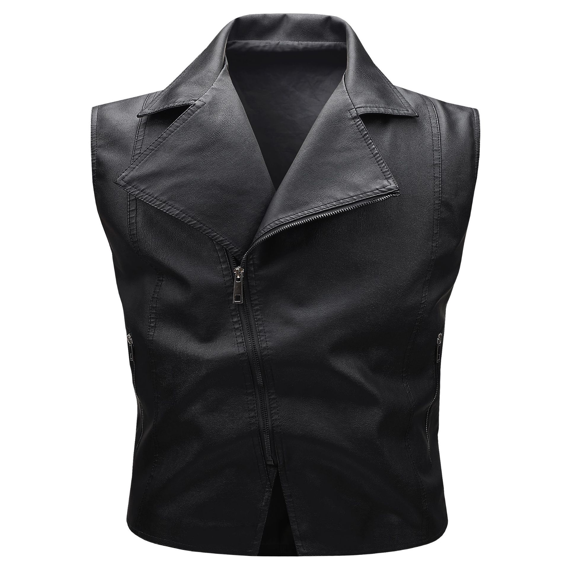 Motorcycle Spring Jacket / Lig - Leather Work Vest recension och pris