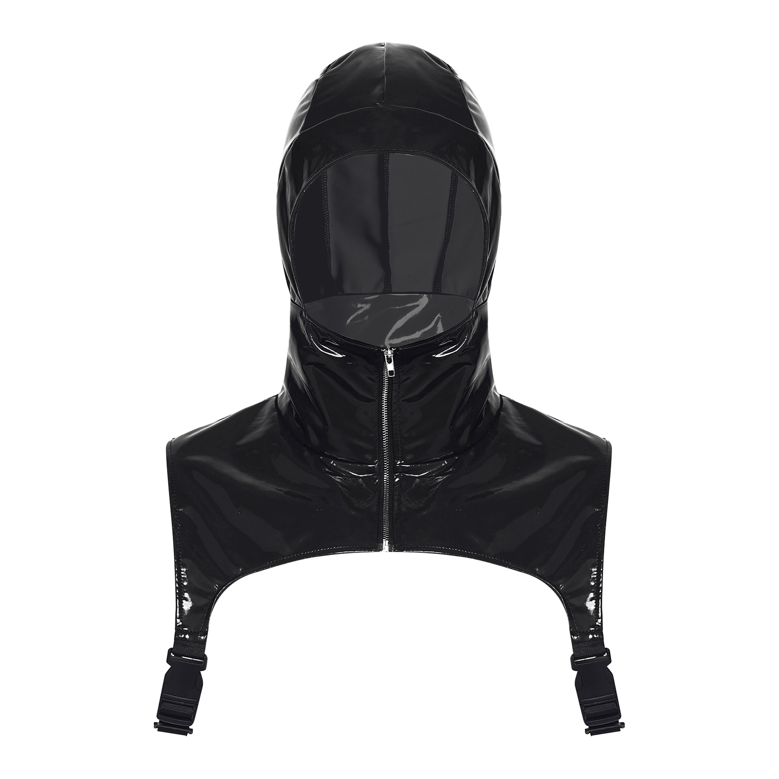 Mens PU Leather Hooded Collar  - Leather Work Vest recension och pris
