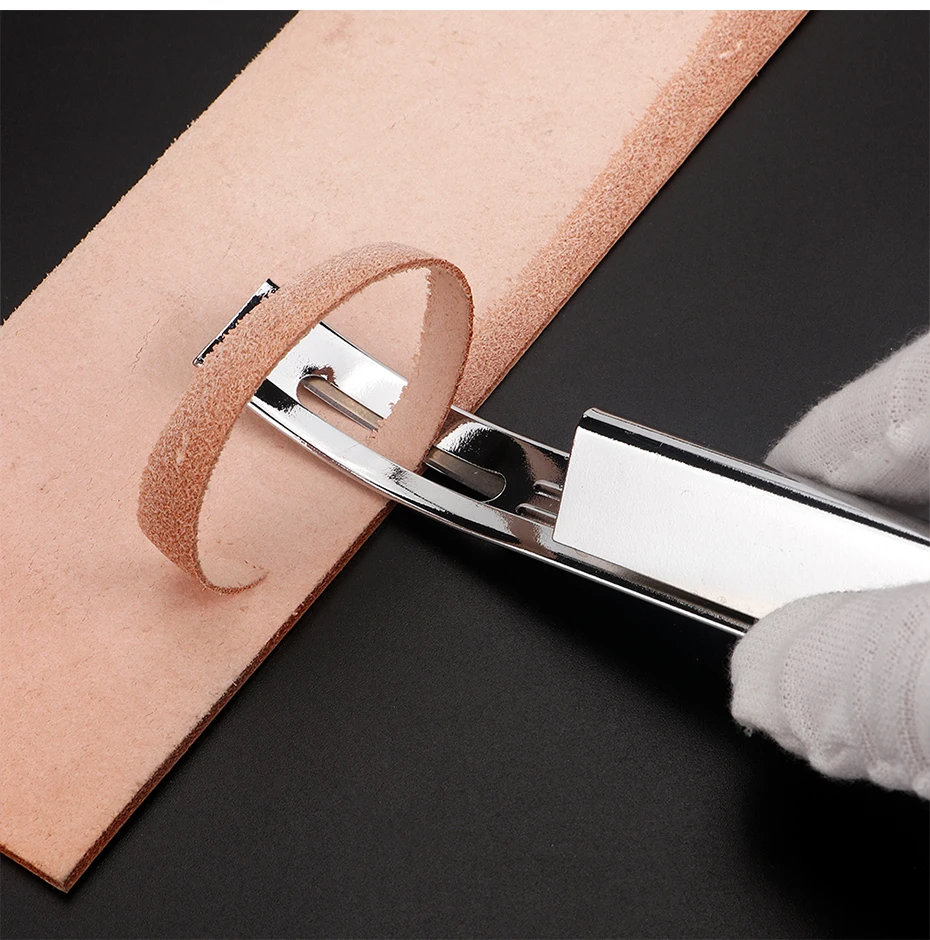 1Set Metal Leather Safety Beve - Skiver Leather Thin recension och pris