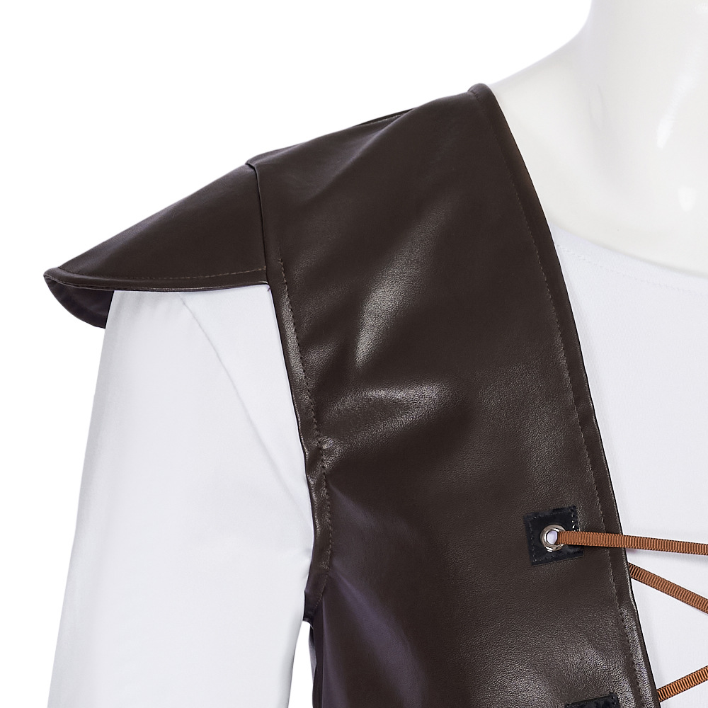 Shrek Cosplay Costumes Green H - Leather Work Vest recension och pris
