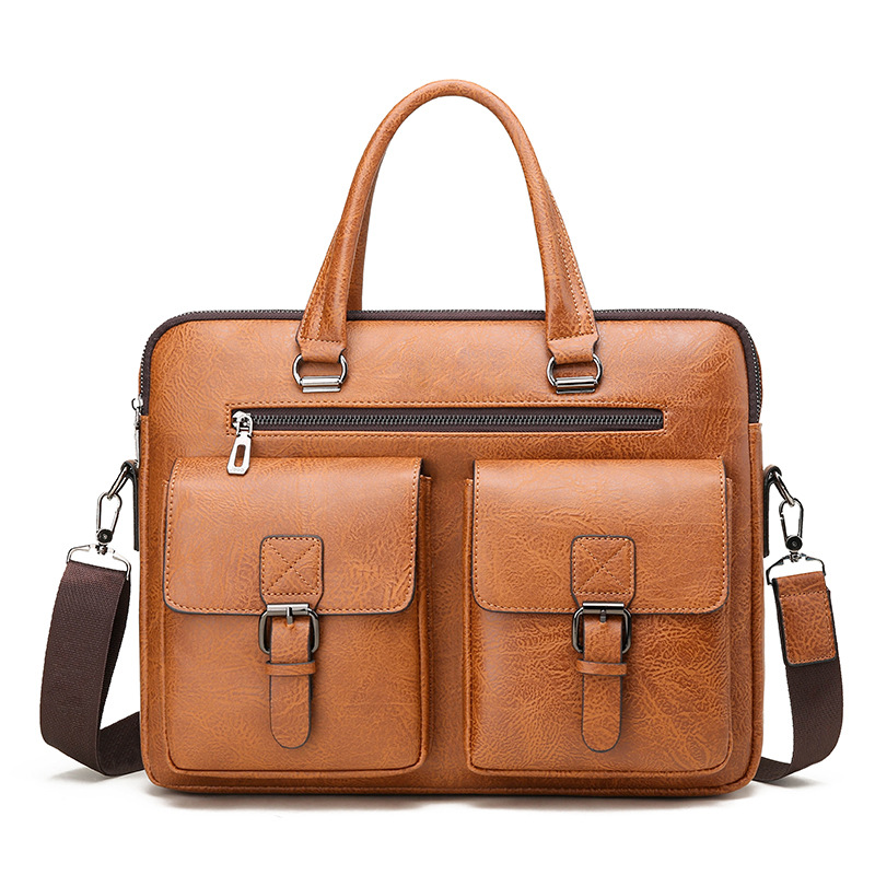 Luxury Brand Man Business Brie - Leatherwork Bag recension och pris