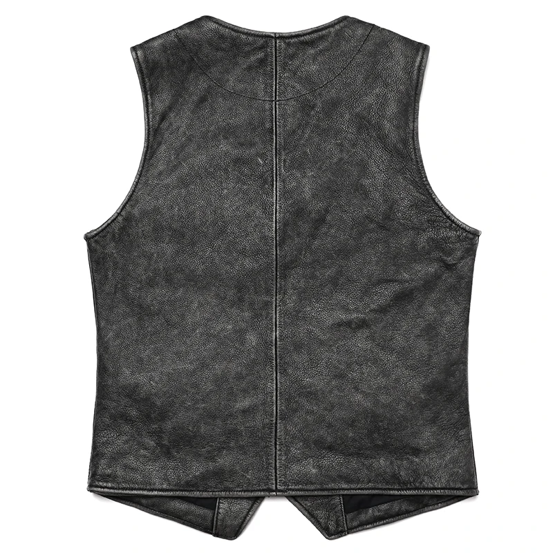 New Gery Vintage Genuine Leath - Leather Work Vest For Men recension och pris