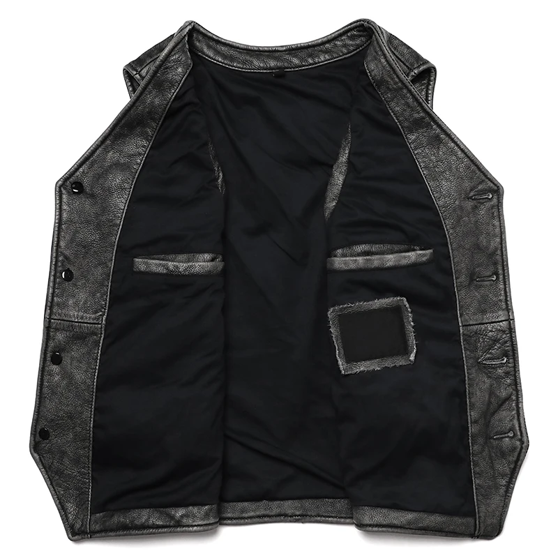 New Gery Vintage Genuine Leath - Leather Work Vest For Men recension och pris