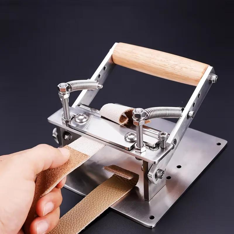 Wooden Handle Manual Leather P - Skiver Leather Thin recension och pris