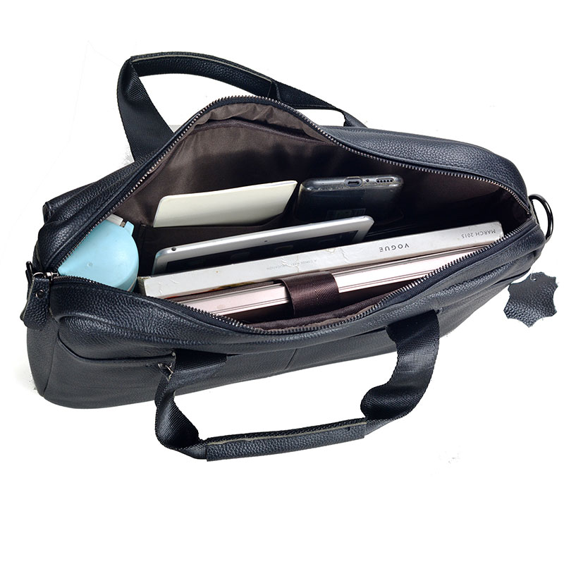 Large Men's Genuine Leather Ha - Leatherwork Bag recension och pris