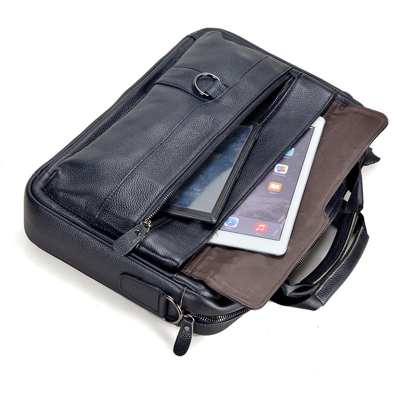 Large Men's Genuine Leather Ha - Leatherwork Bag recension och pris