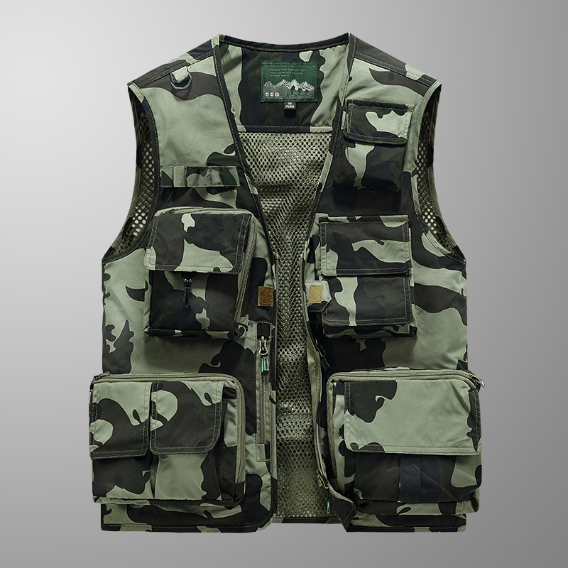 Embroidered Vest Fishing Cloth - Leather Work Vest For Men recension och pris