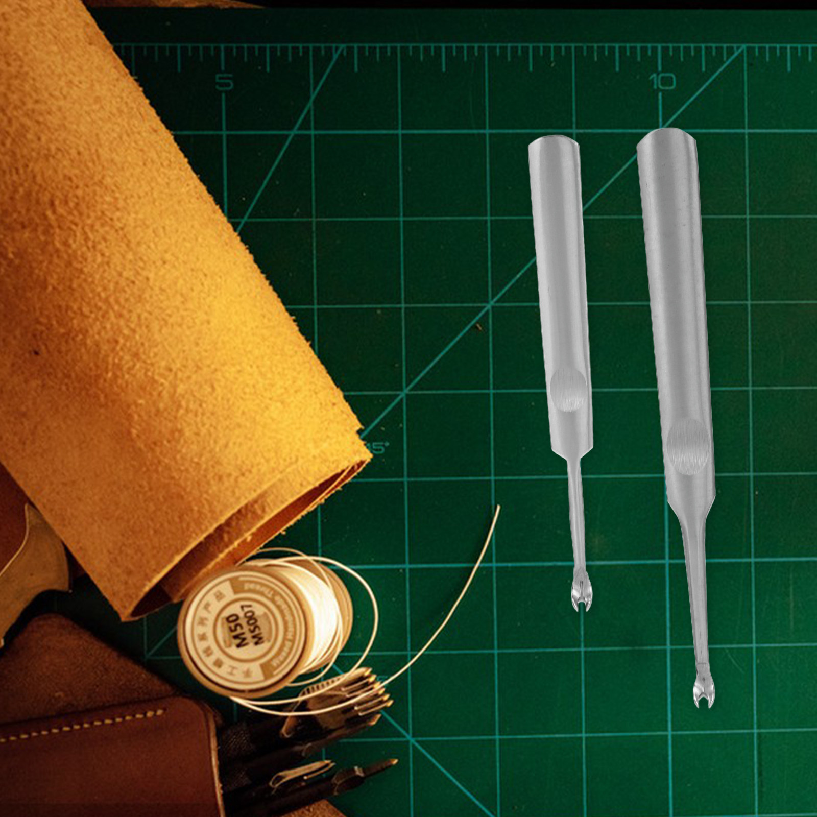 2Pcs Groover Stainless Steel T - Leatherwork Edge Beveler recension och pris