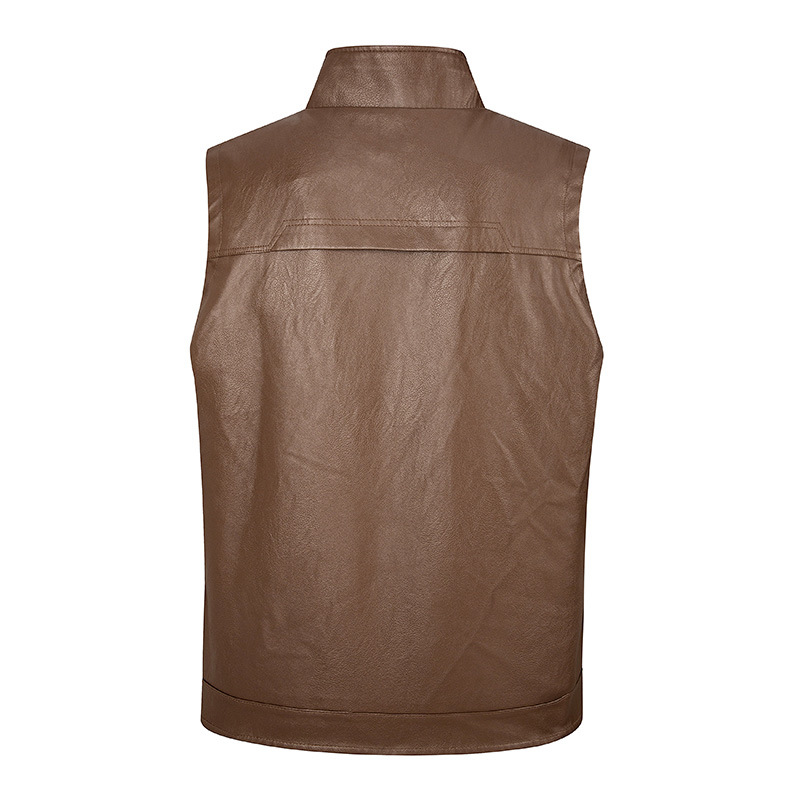 Men's leather vest, thin stand - Leather Work Vest For Men recension och pris
