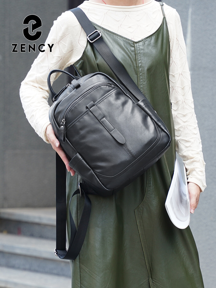 Zency Women's Genuine Leather  - Leather Work Womens Backpack recension och pris