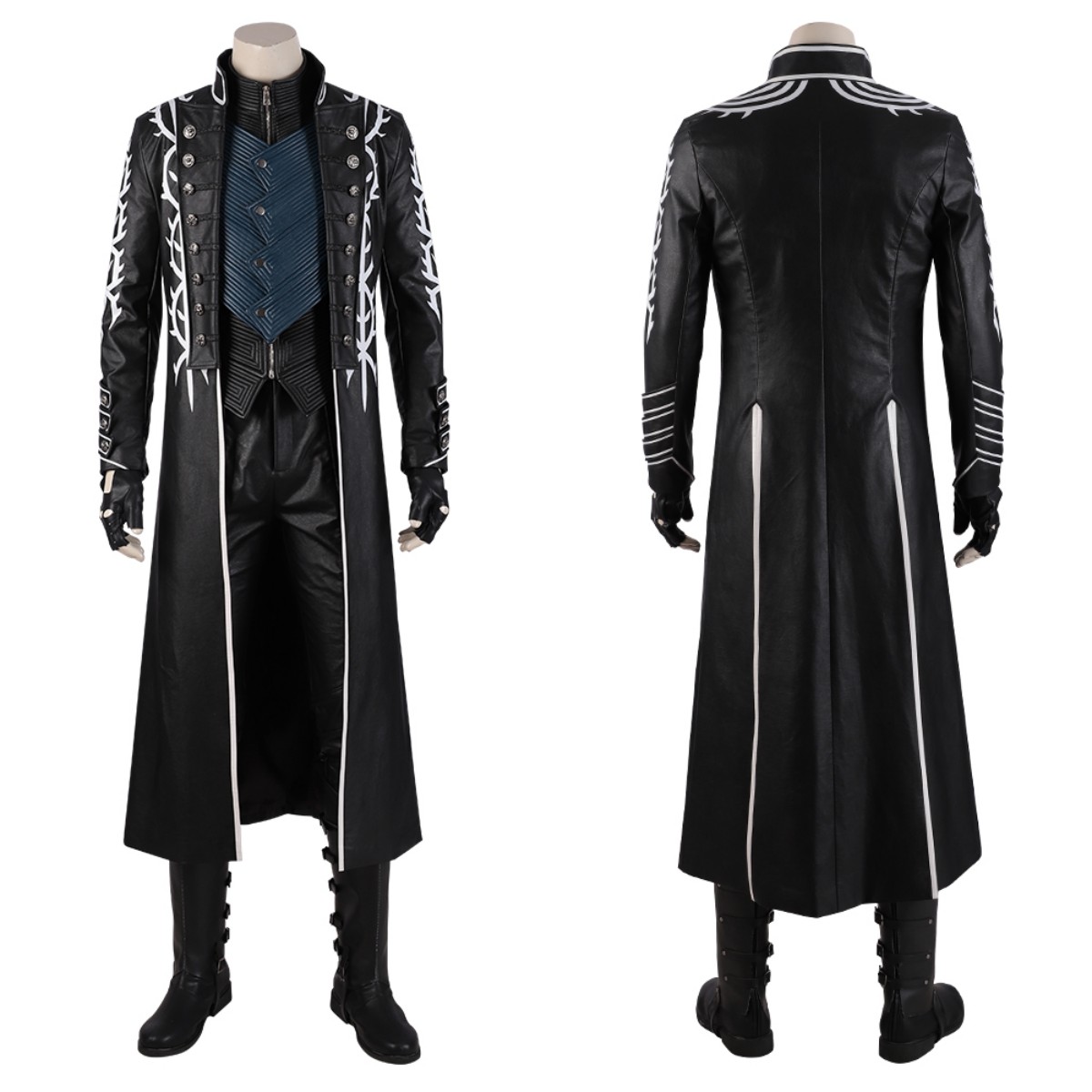 Game DMC 5 Vergil Cosplay Cost - Leather Work Vest recension och pris
