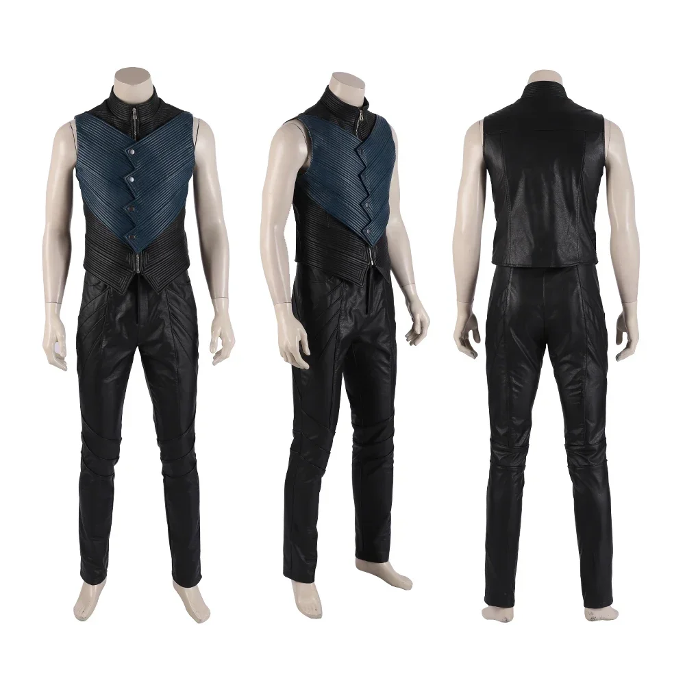 Game DMC 5 Vergil Cosplay Cost - Leather Work Vest recension och pris