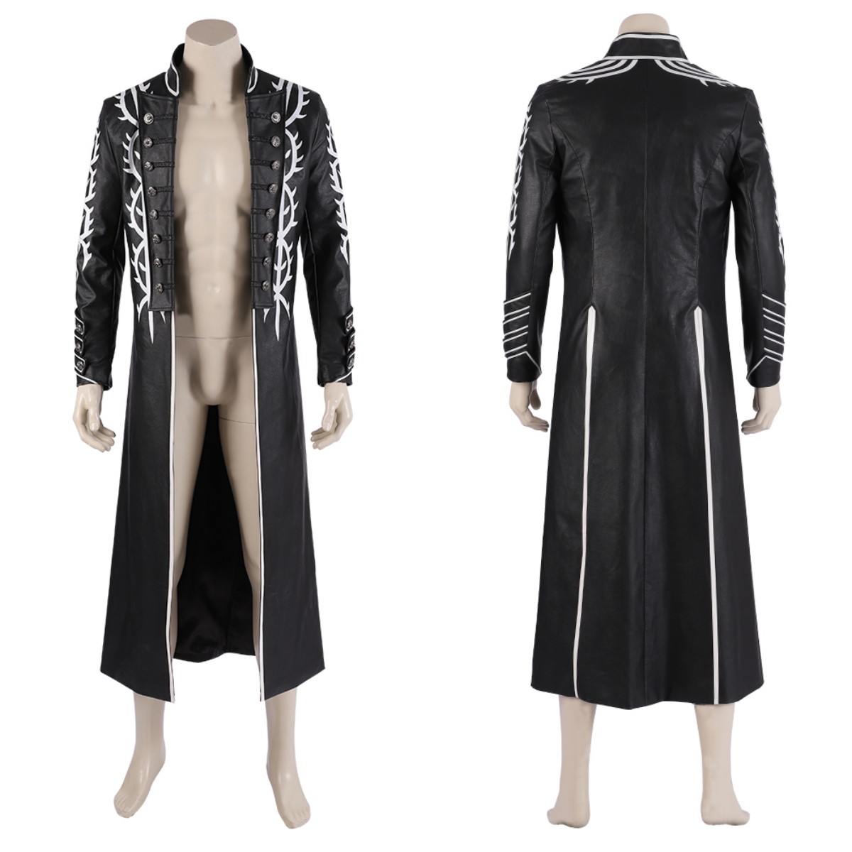 Game DMC 5 Vergil Cosplay Cost - Leather Work Vest recension och pris