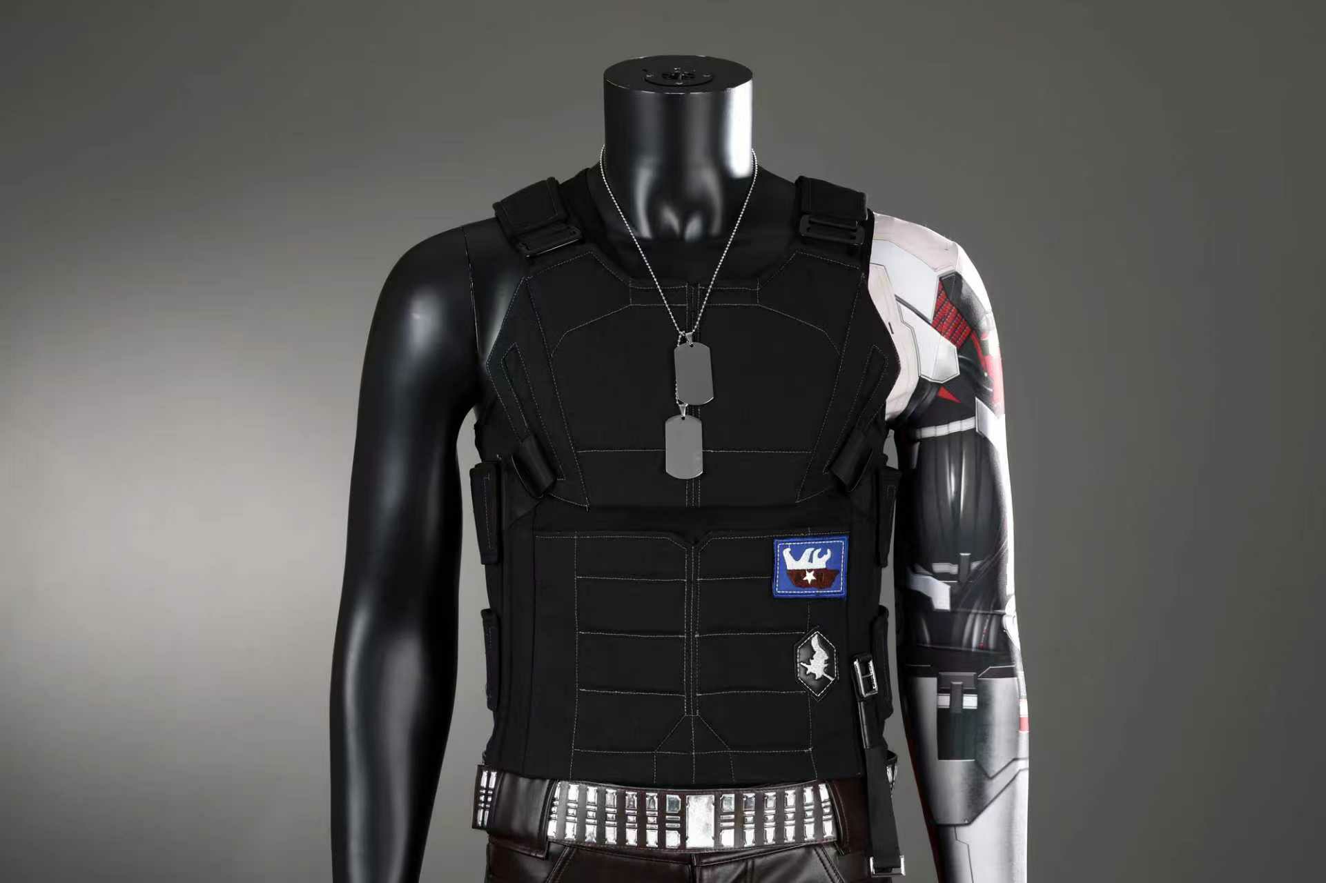 Johnny silverhand Cosplay Cost - Leather Work Vest recension och pris