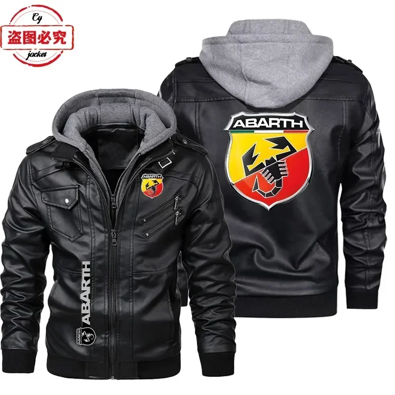 European Size Leather jacket A - Leather Work Jacket With Hood recension och pris