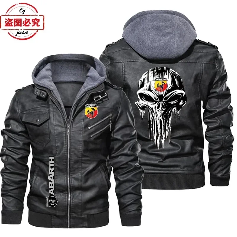 European Size Leather jacket A - Leather Work Jacket With Hood recension och pris