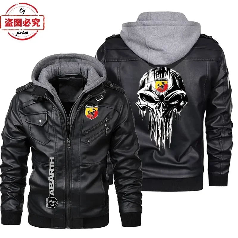 European Size Leather jacket A - Leather Work Jacket With Hood recension och pris