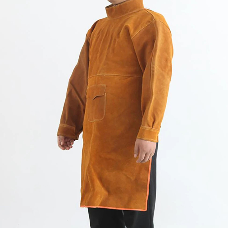 Cowhide Leather Welding Clothe - Leather Work Overalls recension och pris
