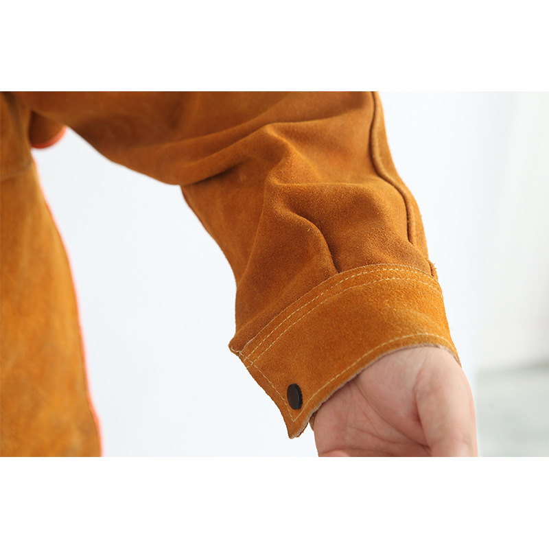 Cowhide Leather Welding Clothe - Leather Work Overalls recension och pris
