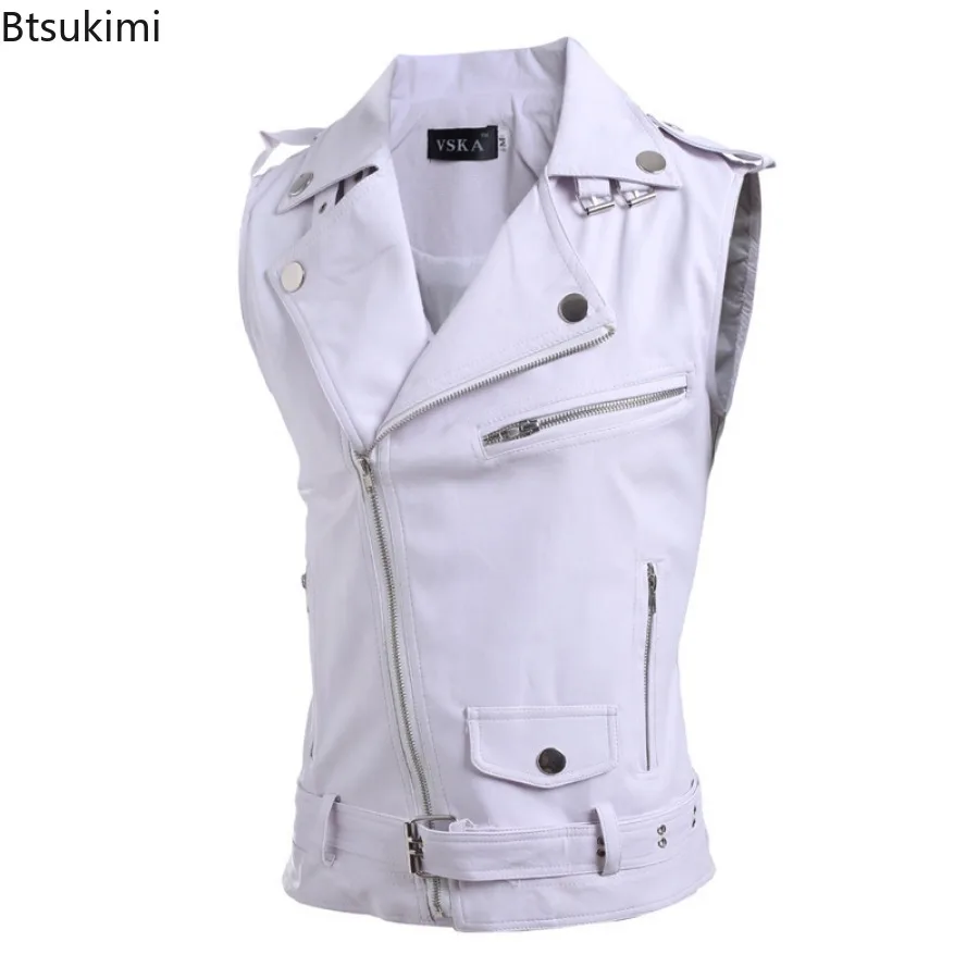 2026 Men's Casual PU Leather V - Leather Work Vest recension och pris