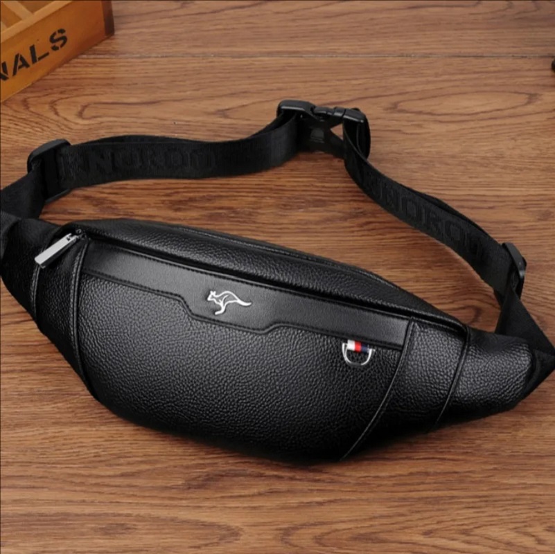 Business Leather Waist Bag Mul - Leatherwork Bag recension och pris