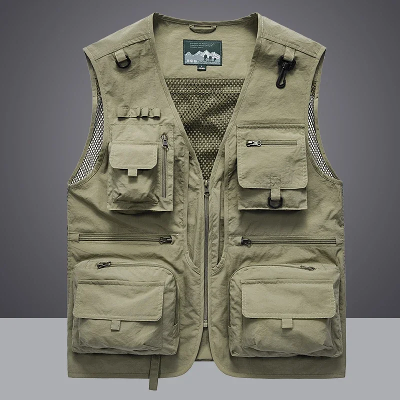 Summer Men Unloading  Vest Coa - Leather Work Vest recension och pris