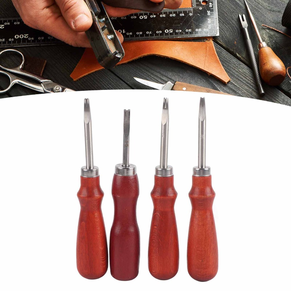 4 PCS Keen Edge Leather Edge B - Leatherwork Edge Beveler recension och pris