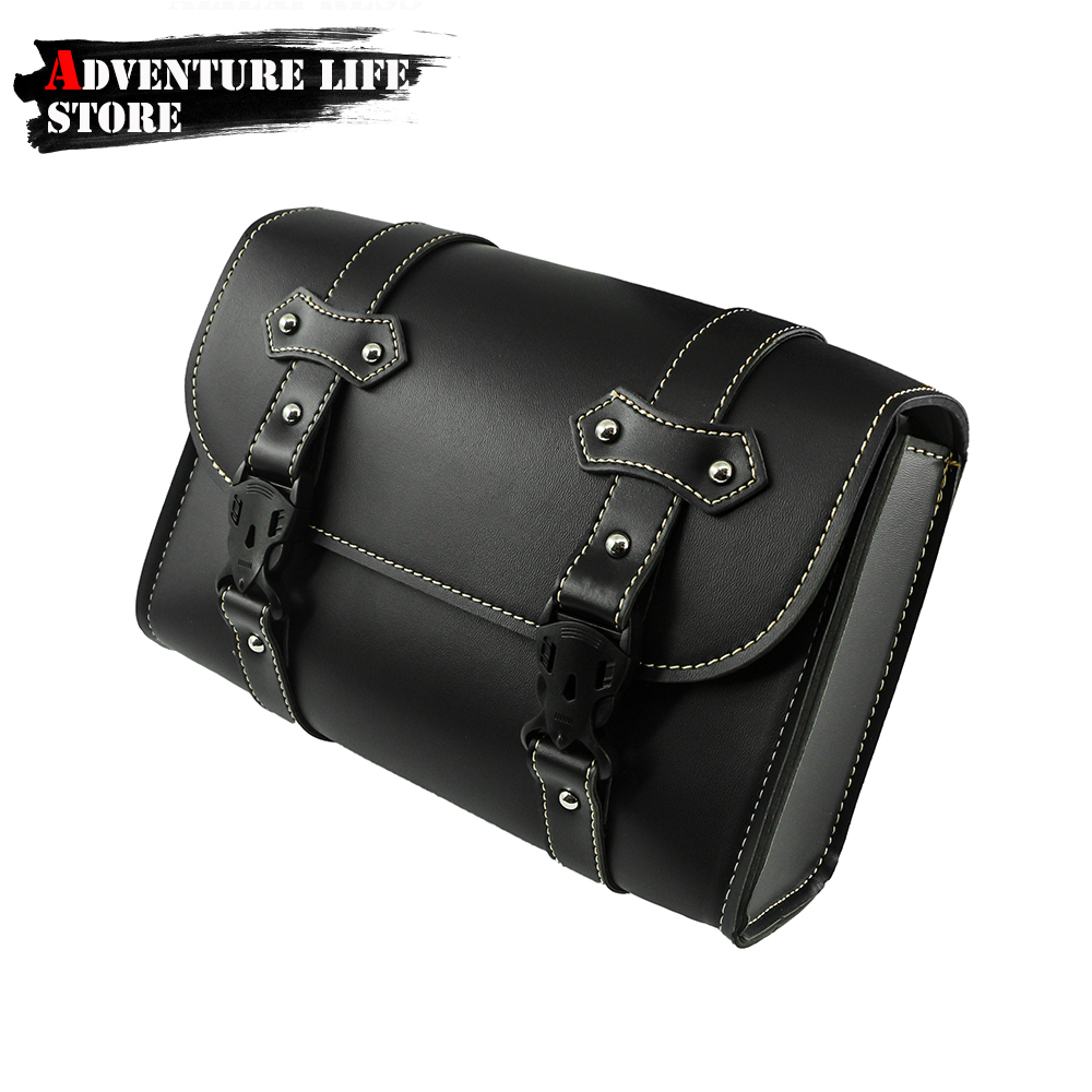 Motorcycle Front Fork Saddleba - Leatherwork Bag recension och pris