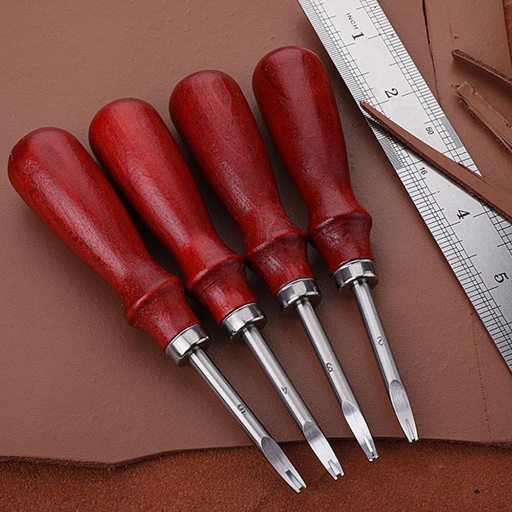 1/ 5Pcs Pack Kits Leather Edge - Leatherwork Edge Beveler recension och pris