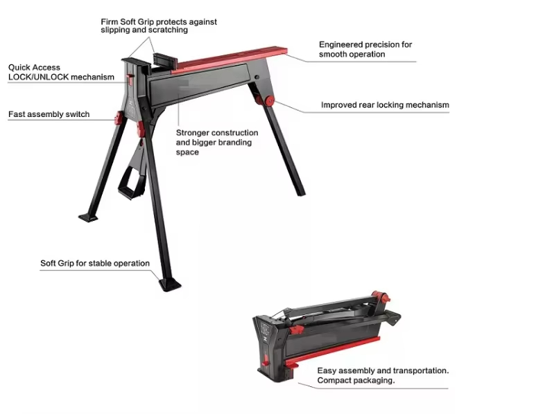 Folding Saw Horse Work Table P - Leatherwork Bench recension och pris