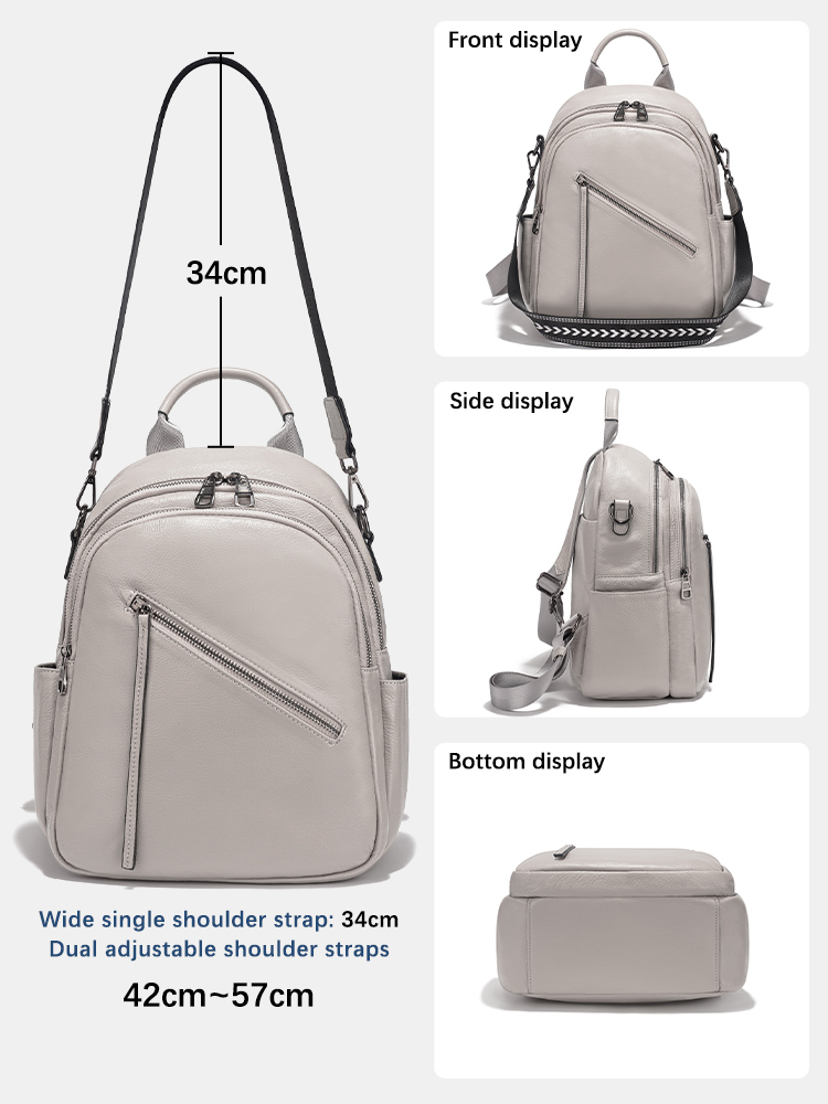 Zency Women's Genuine Leather  - Leather Work Womens Backpack recension och pris