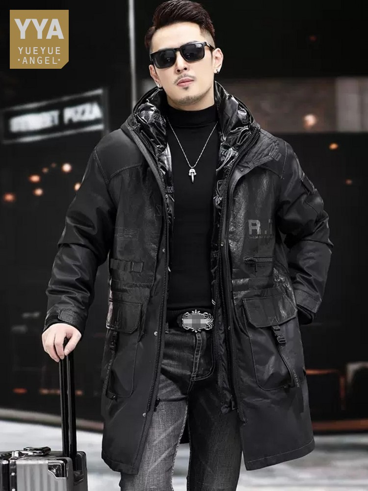 Winter Genuine Leather Coat Me - Leather Work Jacket With Hood recension och pris