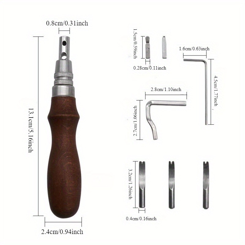 7 in 1 Pro Adjustable Leather  - Leatherwork Edge Beveler recension och pris