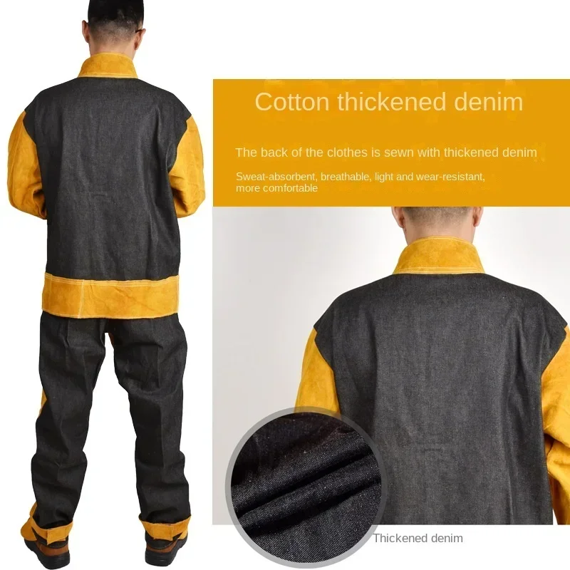 Workplace Safety Clothing Cowh - Leather Work Overalls recension och pris
