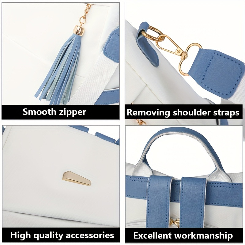 Fashionable Soft Leather Anti  - Leather Work Womens Backpack recension och pris