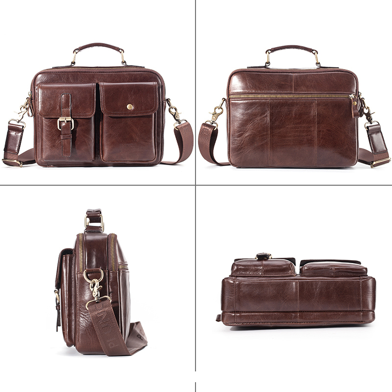 Brand New Cowhide Leather Mess - Leatherwork Bag recension och pris