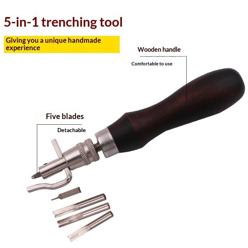 7 In 1 Leather GrooverTool,Pro - Leatherwork Edge Beveler recension och pris