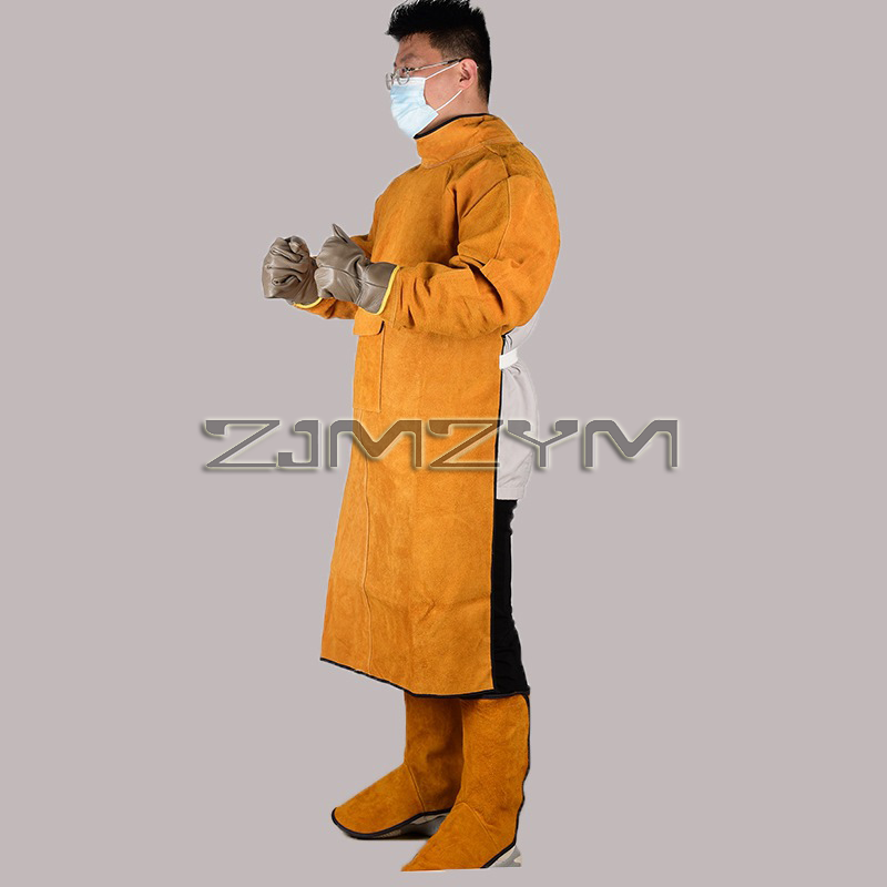 1Set Electric Welding Clothing - Leather Work Overalls recension och pris