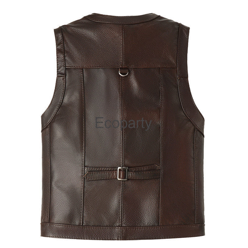 2024 Autumn Winter Leather Ves - Leather Work Vest recension och pris