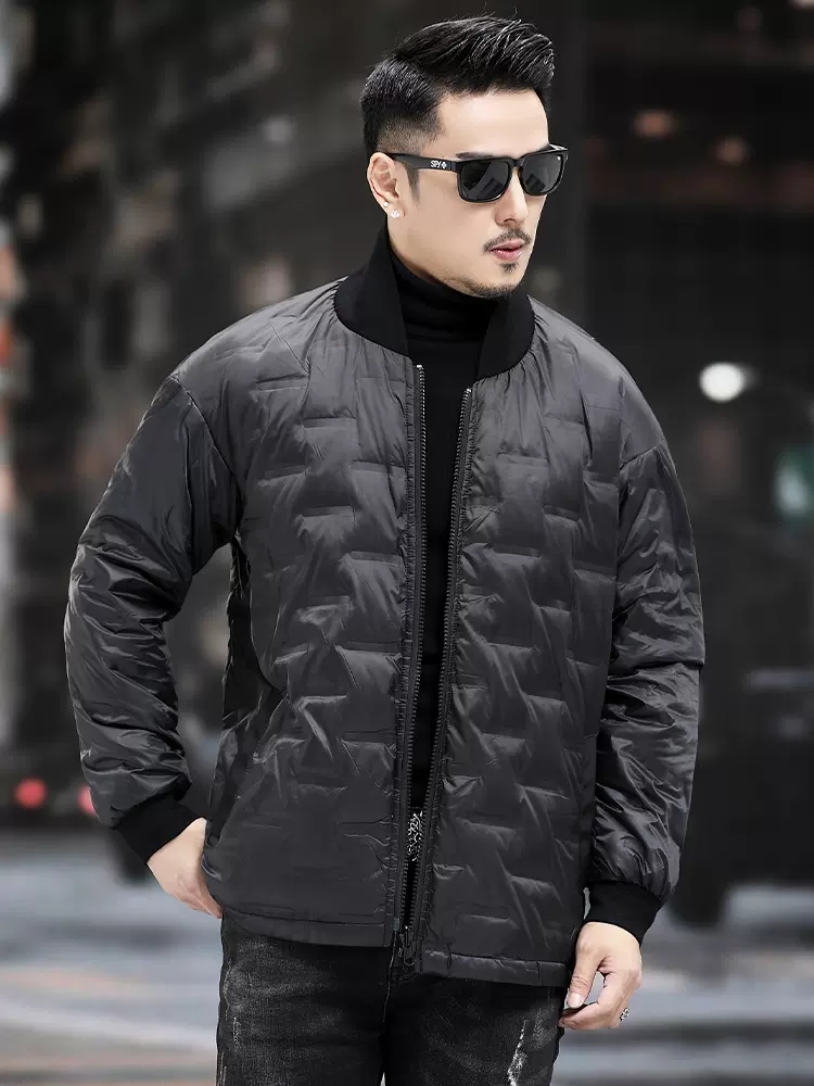 Winter Men Warm Work Down Jack - Leather Work Jacket With Hood recension och pris
