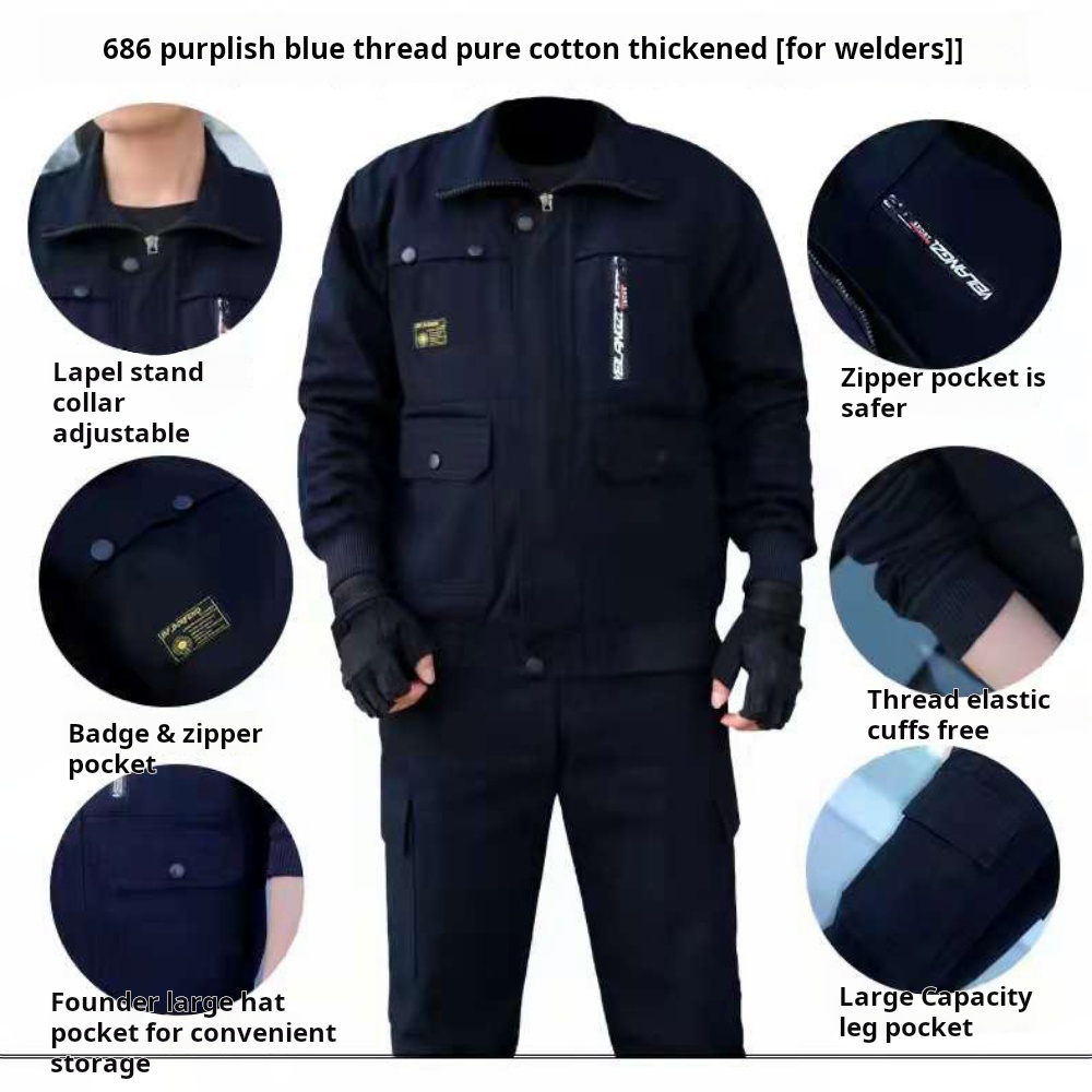 Men's Work Protective Clothing - Leather Work Overalls recension och pris