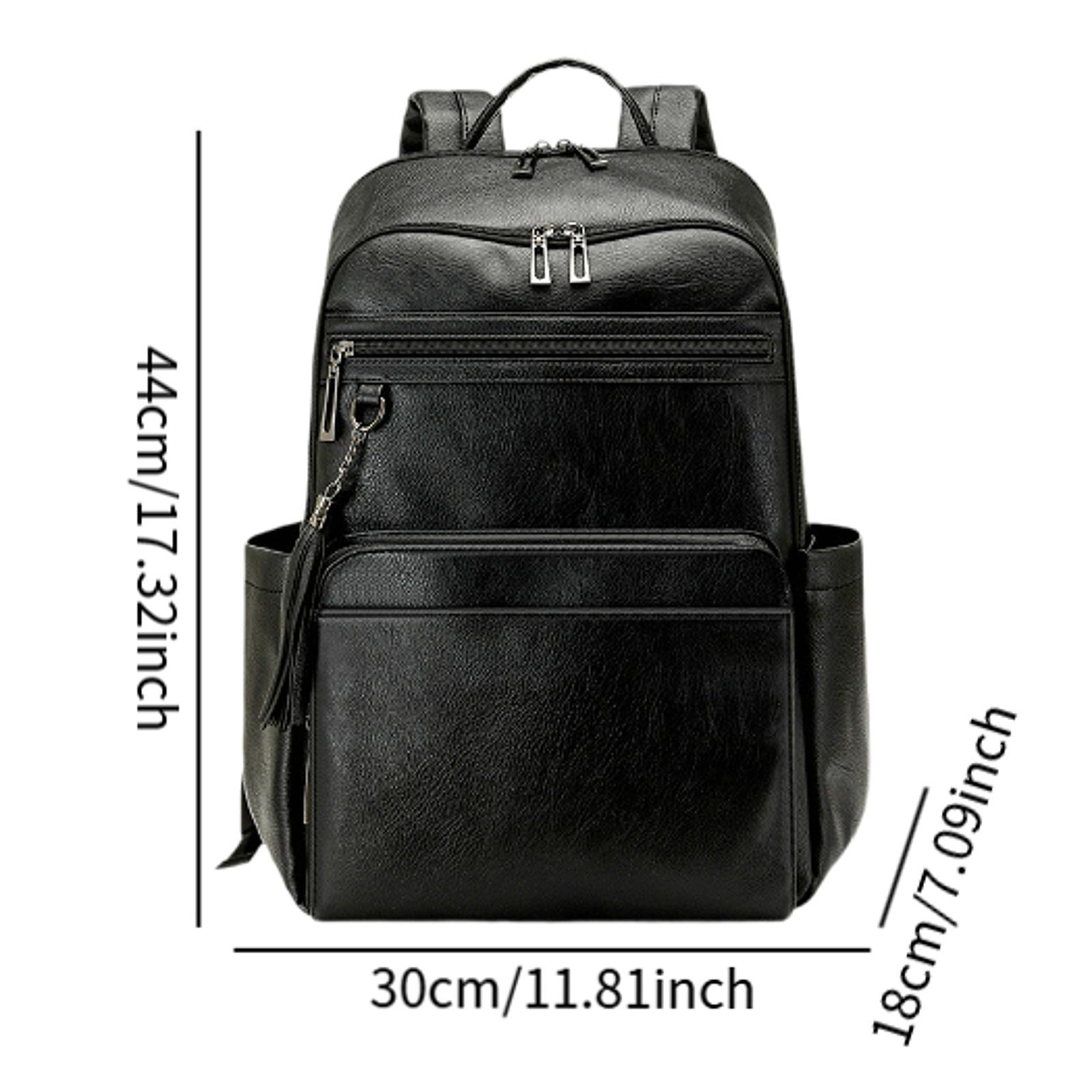 Premium PU Leather Womens Trav - Leather Work Womens Backpack recension och pris
