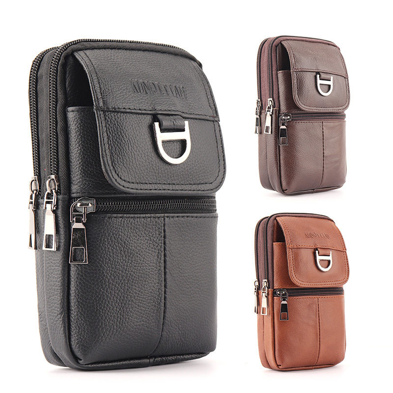Men's Leather Waist Bag - Larg - Leatherwork Bag recension och pris