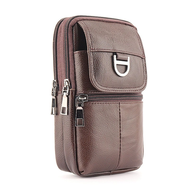 Men's Leather Waist Bag - Larg - Leatherwork Bag recension och pris