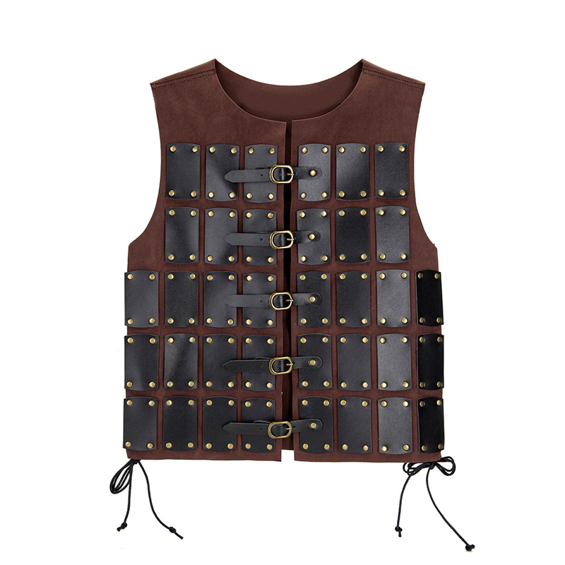 Medieval Viking Pirate Knight  - Leather Work Vest recension och pris